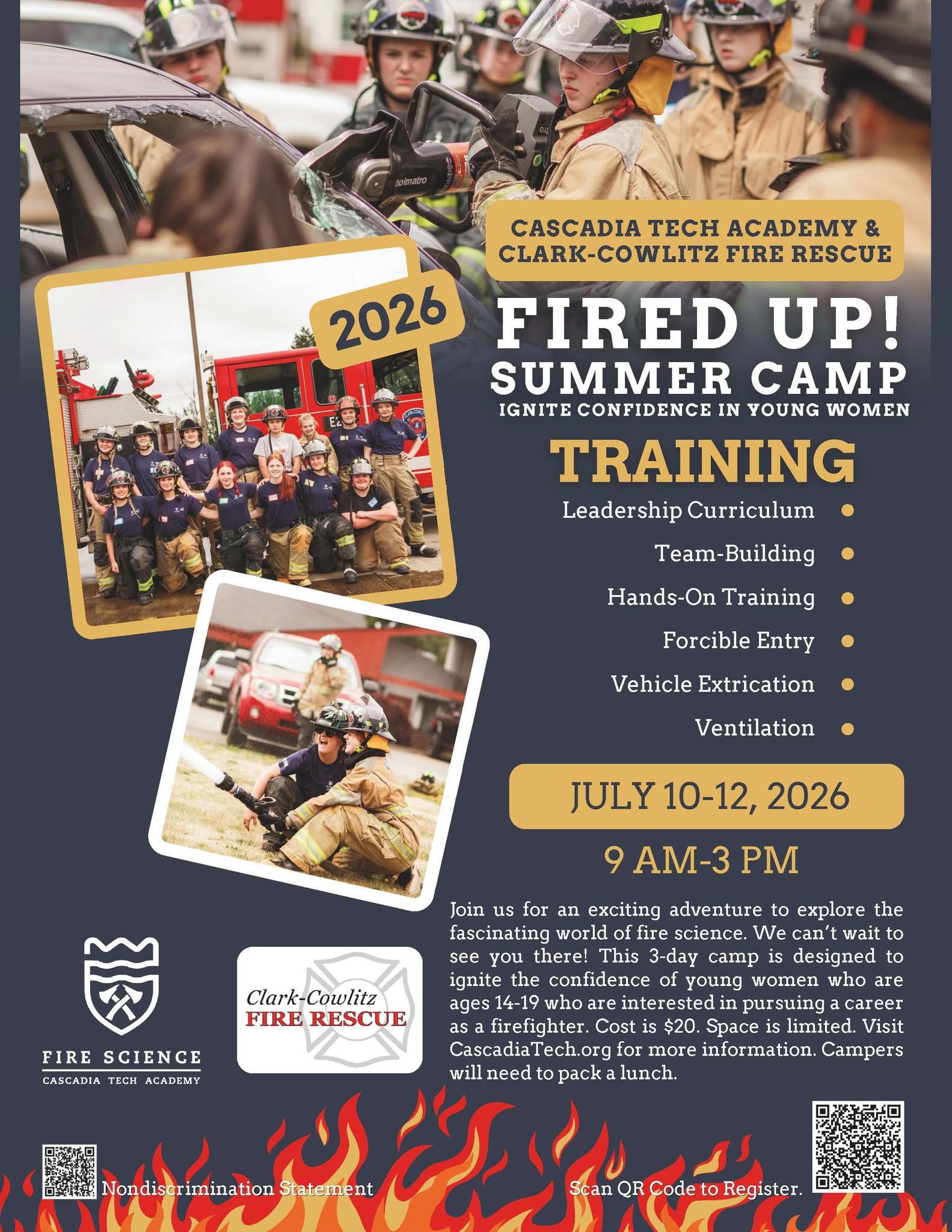 Fired Up! Summer Camp for Fire Science Careers-Register NOW!